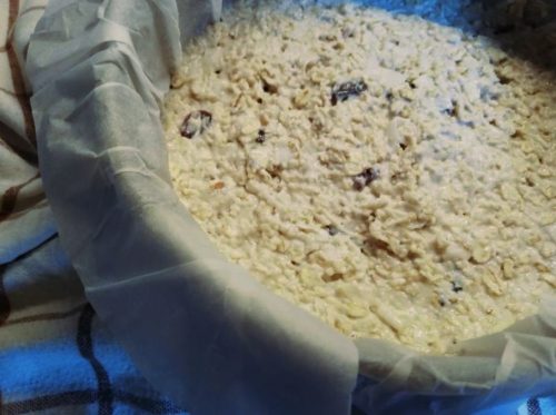 Сирно-вівсяний пиріг: процес приготування